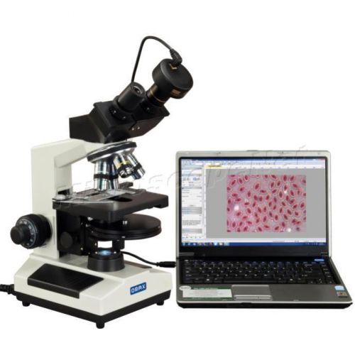 OMAX 40X-2000X LED Binocular Phase Contrast Compound Microscope w 10MP Camera