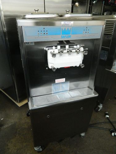 &#034;2000&#034; TAYLOR 754-27 FLOOR MODEL 3 HEAD ICE CREAM MACHINE AIR COOLD SINGLE PHASE