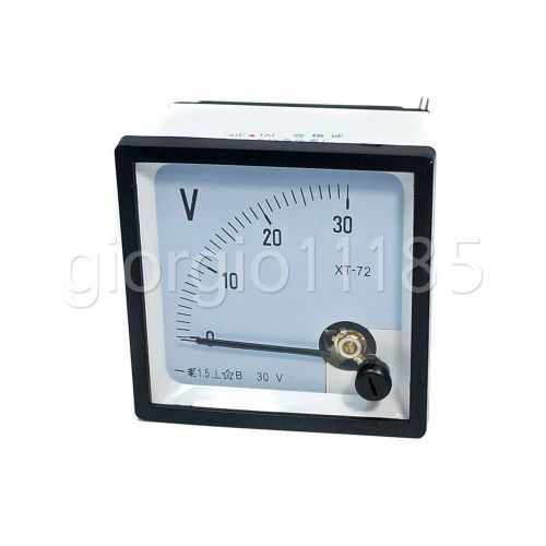 2pcs High Quality Analog Volt Panel Meter DC 30V