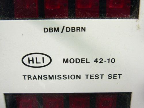 2 PCS HLI MODEL EL 42-10 TRANSMISSION TEST SET. USED AS IS!