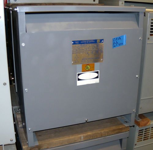 Square d 45 kva transformer 480 delta - 240 delta 3 phase 1 year guarantee! for sale