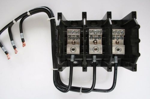 BUSS POWER DISTRIBUTION TERMINAL BLOCK 16321-3,  600V, 175AMPS, 3 POLE USA