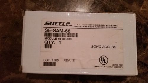 SUTTLE 66B4-3 B SERIES 66 3 PAIR 6x6 CONNECTING BLOCK *NEW