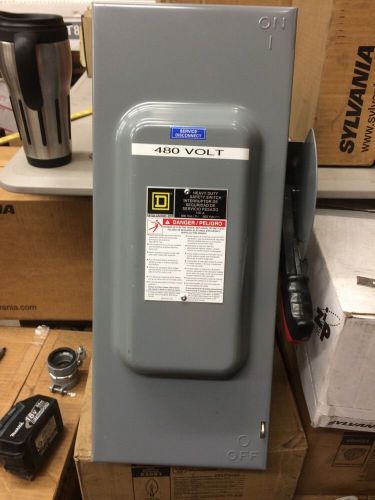 Square D 100 AMP 600 Volt Disconnect  HU363 NON Fused