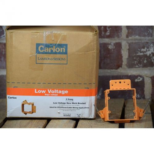 Lot of 24 Carlon SC200A 2 Gang Low Voltage Bracket