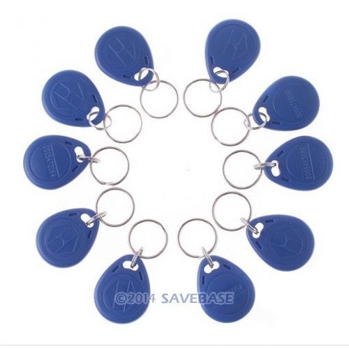 100pcs blue125khz rfid id card keyfobs for rfid id card use for sale