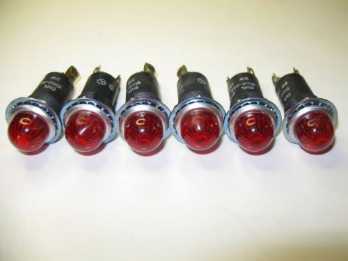 Lot of 6 Chicago Miniature 5100-823 Panel Mount Indicator Lights