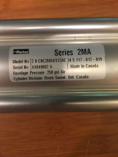 PARKER PNEUMATIC CYLINDER 2.0 CBC2MAUS13AC 34.5 117-012-019 **NEW**