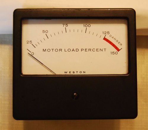 Weston Motor Load Percent Gauge 0 to 150%.