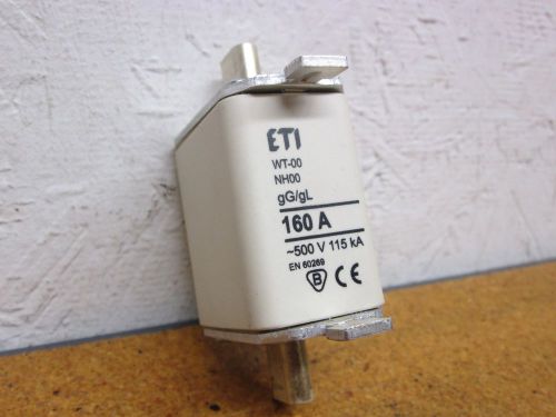 ETI WT-00 NH00 gG/gL 160A Fuse 500V 115kA EN60269 Gently Used