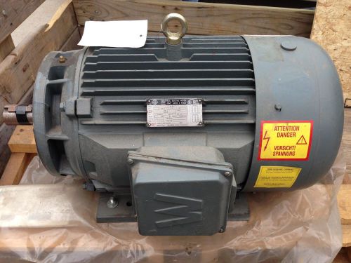 New 30 HP - 3 Phase Worldwide Electric Corp motor  WWE30-18-286TC-F2