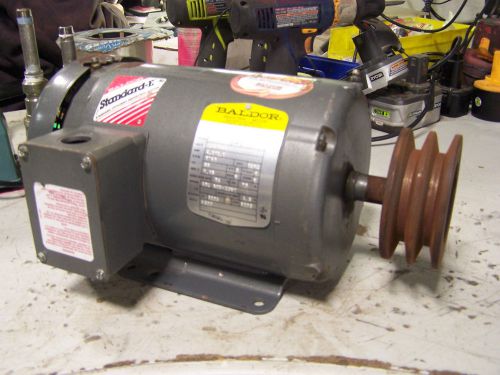 BALDOR 1-1/2 HP ELECTRIC MOTOR 230/460 VAC 145T FRAME 1740 RPM 3 ? M3554T