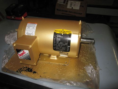 Baldor Industrial Motor, Electric 2HP, Cat # EM3157T, 230V, 460V, 3 Phase