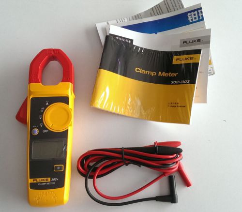 FLUKE 302+ Handheld Digital Clamp Meter Multimeter Tester DMM AC/DC Volt F302