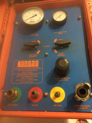 Lansas Pipe Plug Testing Equipment Air   Pelican 1520 Case Muni Sewer Test Ball