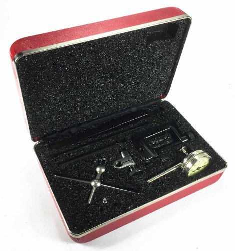 Starrett 196 dial indicator w/ case set .001 jeweled micrometer machinist tool for sale