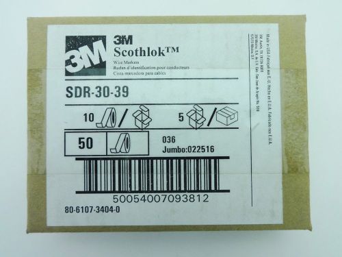 3M ScotchCode SDR-30-39 Wire Marker Tape 50 Rolls 30-39 .215 in. x 8 ft.