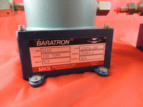 Lot of 2 MKS BARATRON PRESSURE METER HEAD 310CH-100 (1 is NEW)