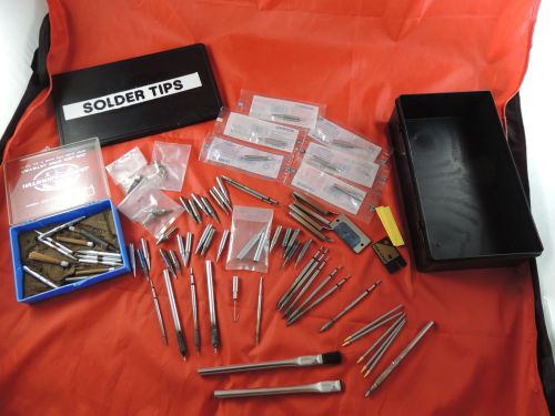 Huge Lot 75+ Soldering Tips &amp; Tools New &amp; Used JBC Plato Hakko &amp; Others