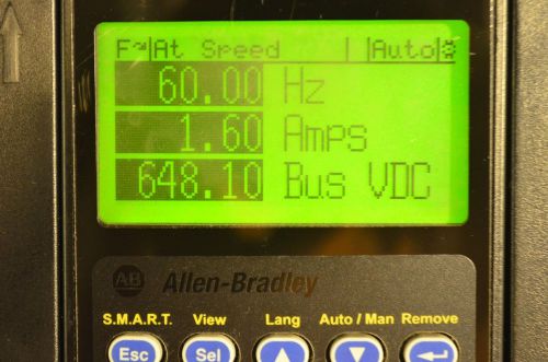 Allen-Bradley PowerFlex 700 2 HP ~ 20BE2P7A3AYNANA0 ~ 600 VAC Tested Good Clean