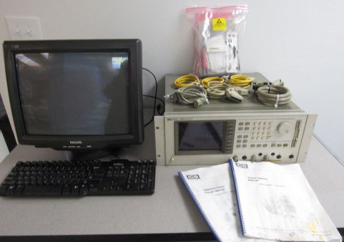 AGILENT/ HP E5100A 10KHZ TO 300MHZ NETWORK ANALYZER WITH CALIBRATION STICKERS !