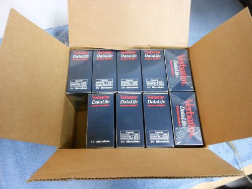 9 pks Verbatim MF2-DD IBM Formatted 3.5&#034; Gray Diskettes.