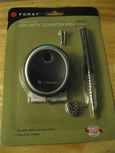 Foray professional security counter pen black ink for sale