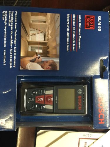 Bosch GLM 50 Laser Distance Measurer with 165-Feet Range and Backlit Display