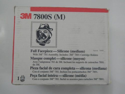 3M 7800S-M Full Face Respirator – Medium, Silicone Full Facepiece