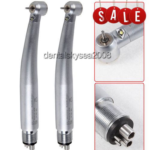 2X E-generator Dental LED Fiber Optic High Speed Handpiece Turbine fit KAVO TYPE