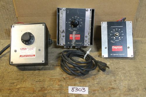 LOT OF 3 DAYTON DC SPEED CONTROLLER 4Z527A (8303)