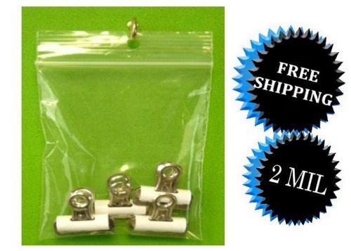 Clear 2Mil Ziplock Hanghole Heavy-duty Reclosable Zipper Top Plastic 20000 Bags