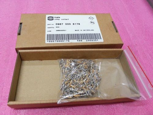 HARTING Dsub Contacts Male Crimp 24-20AWG 0967 000 8178, 500pcs