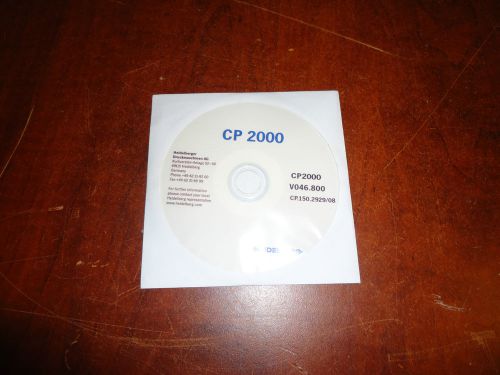 HEIDELBERG PRESS, CD-ROM PROGRAM. V046.8, PART#CP.150.2929/08,NEW