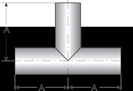 2&#034; weld tee, 316l ss - 15ra mpepid/32ra mpod, sff4 (pm) for sale