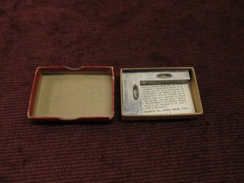 STARRETT NO. 134 CROSS TEST LEVEL - WITH ORIGINAL BOX &amp; PAPERWORK