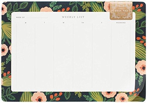 Rifle Paper Co. Jardin Weekly Desk Planner Notepad