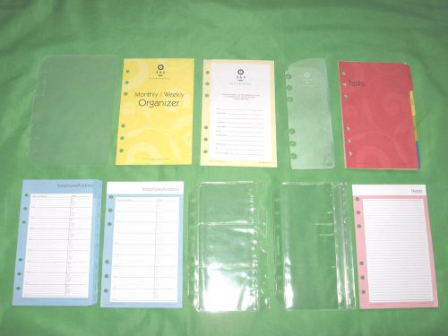 Compact ~ floral fill tab page &amp; accessory lot franklin covey 365 planner 334 for sale