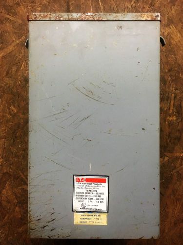 I-T-E 5.0 KVA POWER TRANSFORMER 1D1N005 240-480V PRIMARY 1 PH 60 HZ RAINPROOF