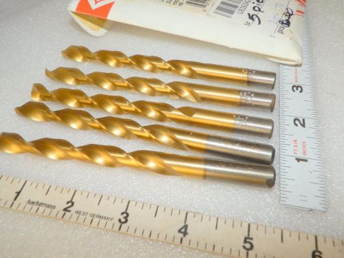 13/32&#034; drill bits  5 pieces    cleveland c07468  usa  unused some tarnish ( p12 for sale