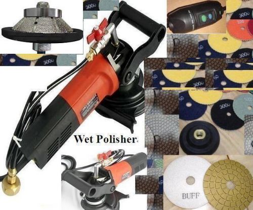 Wet Polisher 1/2&#034; 13mm Bevel Bullnose E13 Router Polishing Pad DAMO Buff Granite