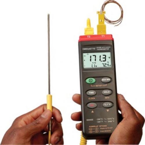Omega HH306 / 306A Datalogger Thermometer + Dual Input K-Type Thermocouple Data