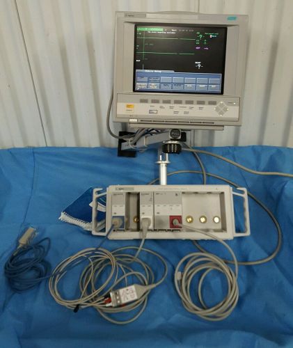 HP Agilent Viridia M1204A V24C Patient Monitor Spo2 NBP ECG/RESP hewlett packard