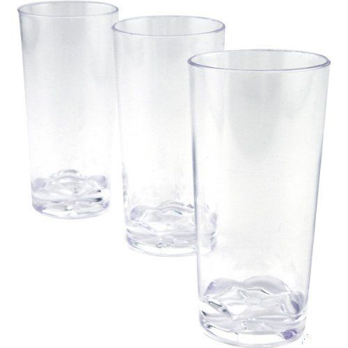 Polar Ice Plastic Straight Wall Shooter Glasses, 1.75-Ounce, Clear, 50-Pack