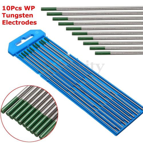 10pcs/box wp tungsten electrode green tip tig welding electrodes 175mm x 2.4mm for sale