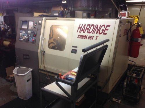 1997 HARDINGE CONQUEST T-42 BIG BORE CNC LATHE w/LIVE TOOLING, 20C COLLET Chk