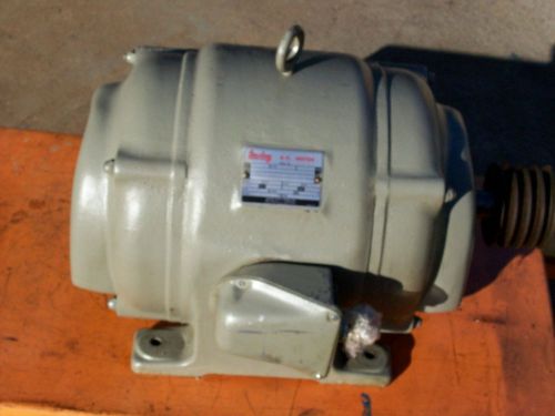 Ac motor sterling 3 phase, 2 speed, 480 volt, 1800/900 rpm 7 1/2, 3 3/4 hp for sale