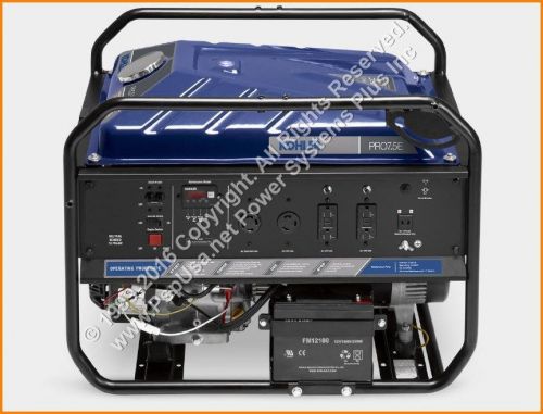 Kohler gas power pro7.5e generator 7.5kw gasoline portable backup 120v 12v honda for sale