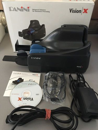 Panini Vision X Check Scanner VX50SF 50 DPM 50 Doc Feeder Inkjet Original Pkg