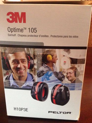 3M OPTIME 105 H10P3E PELTOR EARMUFF Clips Onto Hard Hat